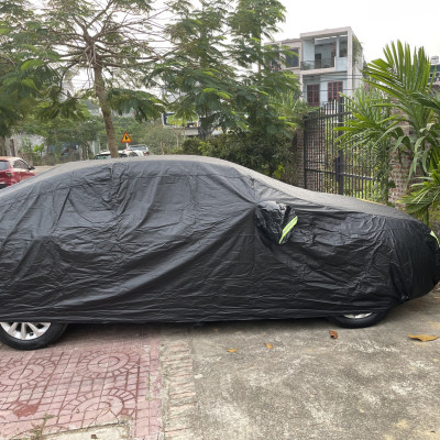 Bạt phủ ô tô Toyota Venue chất liệu Polyester - màu đen cao cấp MACSIM màu đen - sử dụng trong nhà và ngoài trời