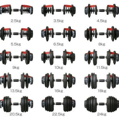 Bộ Tạ Tay Điều Chỉnh Khóa Số Tự Động 24kg Cao Cấp TP Tienphatsmart