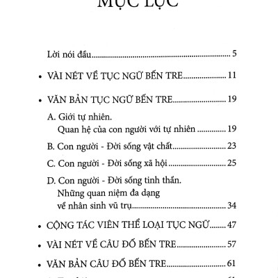 Văn Học Dân Gian Bến Tre - Tập 1