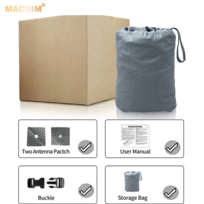 Bạt phủ ô tô chất liệu vải không dệt cao cấp thương hiệu MACSIM dành cho HONDA Accord màu ghi - bạt phủ trong nhà và ngoài trời
