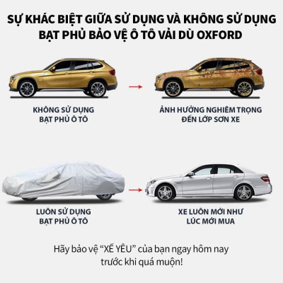 Bạt trùm xe ô tô Honda CRV vải dù oxford cao cấp , áo bạt phủ trùm che kín che nắng