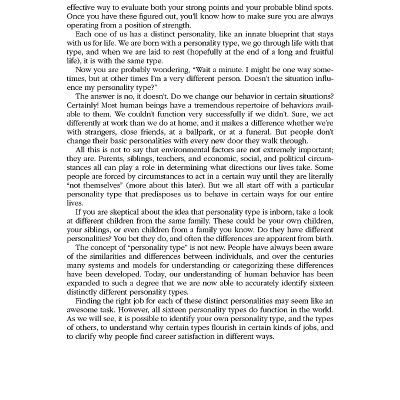 Do What You Are: Discover The Perfect Career For You Through The Secrets Of Personality Type