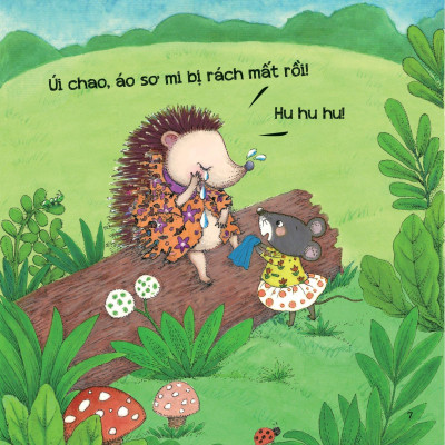 Sách Bộ Sách Phát Triển IQ EQ Đầu Đời Cho Bé - Biết Quý Trọng Tình Bạn Nhím Con Mặc Áo