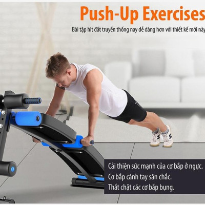 Ghế Tập Bụng Cong Muse Màu Có Chốt Gập BG SU-118 (hàng nhập khẩu)