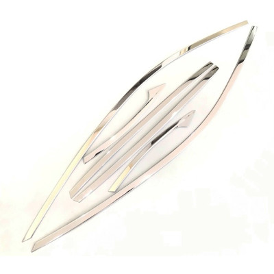 Bộ nẹp viền cong kính, chân kính xe Mazda CX5, CX-5 2018- 2019- 2020- 2021- 2022 chất liệu inox