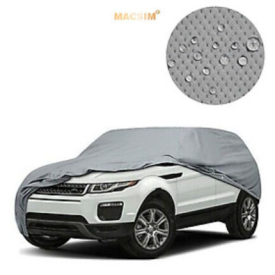 Bạt phủ ô tô chất liệu vải không dệt 3 lớp cao cấp thương hiệu MACSIM cho xe ô tô Toyota Fortuner - màu ghi