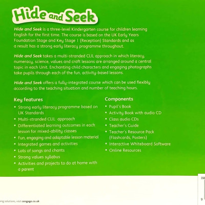 Hide And Seek 2: Activity Book With Audio CD