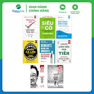 Bộ sách Bí Kíp Tăng Trưởng Doanh Thu - Một Vốn Bốn Lời (gồm 8 cuốn) - Happy Live