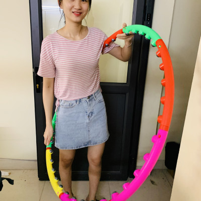 Vòng Lắc Eo Giảm Mỡ Bụng, Vòng Lắc Eo Thon Massage Giảm Mỡ Bụng - Hàng Chính Hãng (màu ngẫu nhiên)