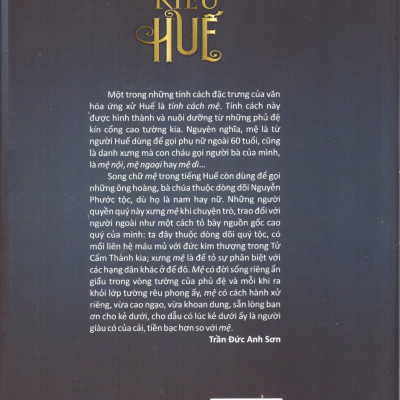 Trần Đức Anh Sơn - Kiểu Huế (sách in màu)