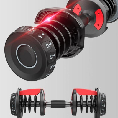 Một Bộ 2 Tạ Tay 48kg ,mỗi bên 24kg Điều Chỉnh Khóa Số Tự Động ( Tổng 48kg)Loại Cao Cấp Có Khay đựng