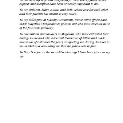 One Up On Wall Street: How To Use What You Already Know To Make Money In The Market