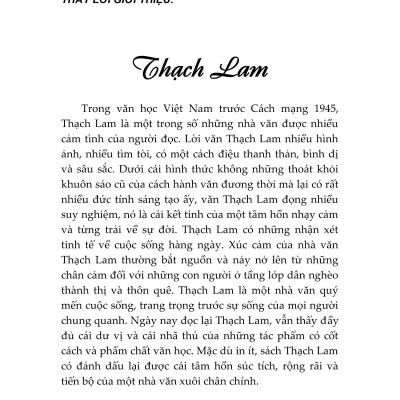 Tuyển Tập Thạch Lam (2023)