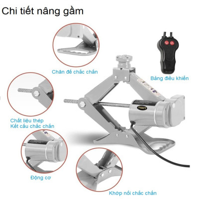 Bộ nâng kích gầm điện và máy siết ốc ô tô đa năng 2 trong 1 ROGTZ TY-001 - HÀNG CHÍNH HÃNG
