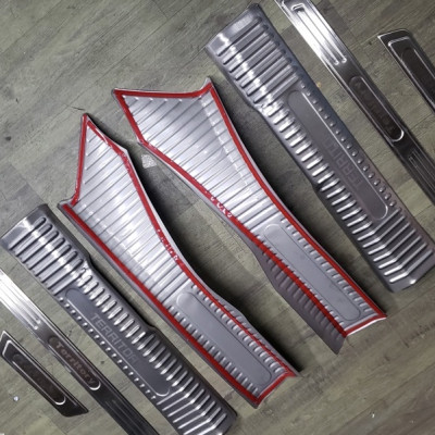 Ốp bậc cửa, Nẹp bước chân trong ngoài xe Ford Territory 2022 2023 INOX cao cấp