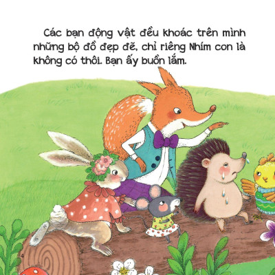 Sách Bộ Sách Phát Triển IQ EQ Đầu Đời Cho Bé - Biết Quý Trọng Tình Bạn Nhím Con Mặc Áo