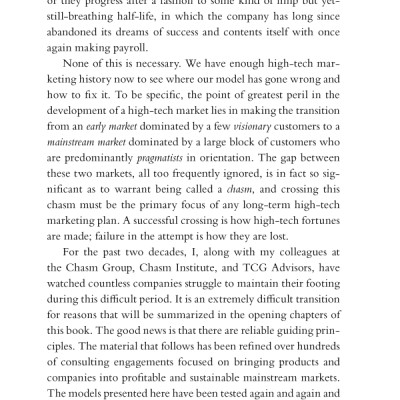 Crossing the Chasm