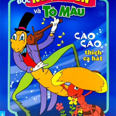 Em Đọc Ngụ Ngôn Và Tô Màu: Cào Cào Thích Ca Hát