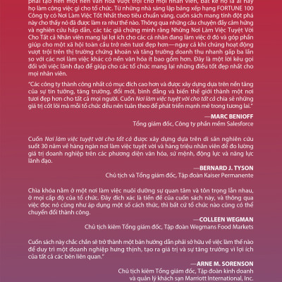NƠI LÀM VIỆC TUYỆT VỜI CHO TẤT CẢ (A Great Place to Work for All) - MICHAEL C. BUSH - Nguyễn Việt Anh dịch - (bìa mềm)