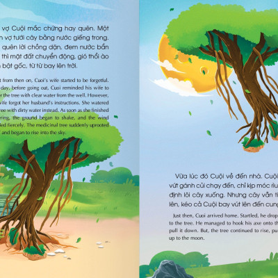 Truyện cổ tích  Việt Nam - Sự tích CHÚ CUỘI CUNG TRĂNG - Sự tích CÂY TRE TRĂM ĐỐT- Phiên bản SÁCH NÓI.