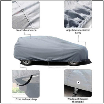 Bạt phủ ô tô chất liệu vải không dệt 4 lớp cao cấp MACSIM cho Mercedes CLS màu ghi