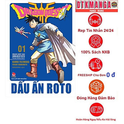 Truyện - Dragon Quest - Dấu Ấn Roto - Perfect Edition - Trọn Bộ 15 Tập Tăng kèm 3 card 3 màu - Kamui Fujiwara & Chiaki Kawamata - NXB Kim Đồng