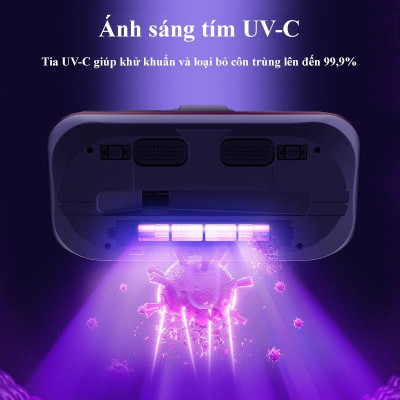 Máy hút bụi giường nệm cầm tay không dây, Máy hút bụi mini lực hút 10000PA kèm lõi lọc HEPA hút bụi diệt khuẩn hiệu quả