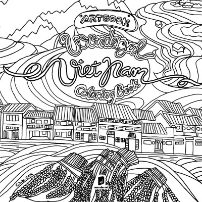 Sách Ảnh - Wonderful Vietnam Coloring Book