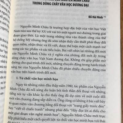 NGUYỄN MINH CHÂU TRONG TIẾN TRÌNH ĐỔI MỚI VĂN HỌC VIỆT NAM