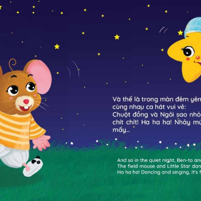 Sách - Bộ Ehon Song Ngữ Anh Việt- Chuột Ben Tô bé nhỏ - Rèn Luyện Tính Tự Lập Cho Trẻ 0 - 6 Tuổi ( Bộ 4 cuốn)