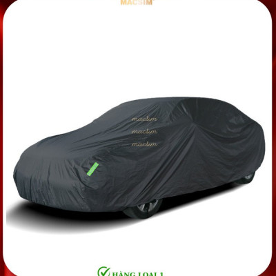Bạt phủ ô tô Chevrolet Cruze thương hiệu Macsim sử dụng trong nhà và ngoài trời chất liệu Polyester - màu đen