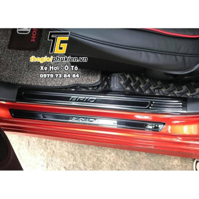 Bộ Ốp bậc cửa, Nẹp bước chân Honda Brio - Mẫu Titan