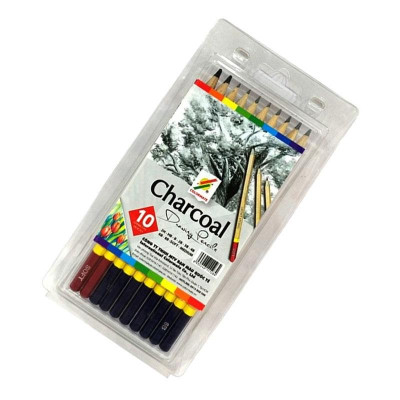Hộp Nhựa 10 Cây Bút Chì Phát Thảo Thân Gỗ Artist MS-10Pencil