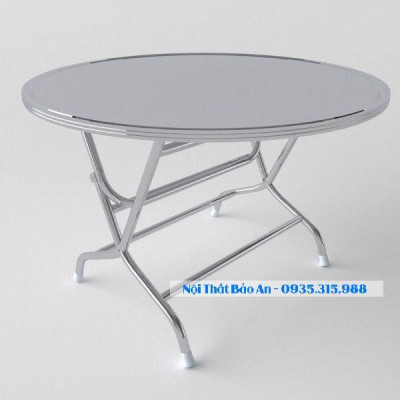 Bàn tròn rộng 1m4 inox 304 chống gỉ , hàng loại 1 bao chất lượng