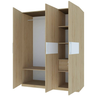 TỦ QUẦN ÁO GỖ CÔNG NGHIỆP 3 CÁNH OHAHA - TQA024