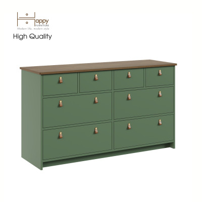 [Happy Home Furniture] NOMIA , Tủ lưu trữ 8 ngăn kéo , 140cm x 45cm x 80cm ( DxRxC), THK_065