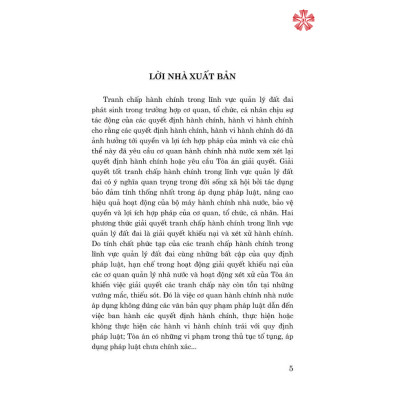 Giải quyết tranh chấp hành chính trong lĩnh vực quản lý đất đai. Phát hiện vi phạm và xử lý vướng mắc.