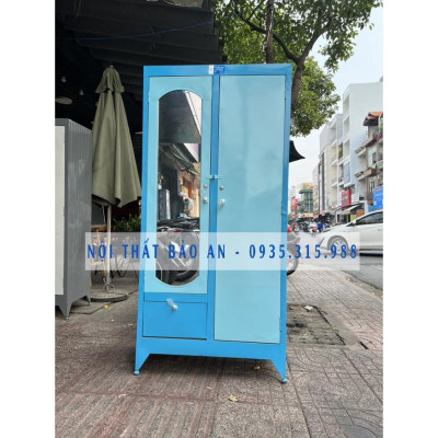 Tủ sắt quần áo giá rẻ ngang 0.9m cao 1m8