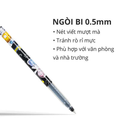 Bút Gel 0.5 mm - Deli EG31 - Mực Đen
