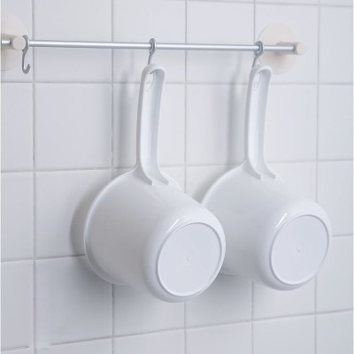 Combo chậu nhựa PP cao cấp tròn 4.5L + gáo nhựa 1.3L - made in Japan