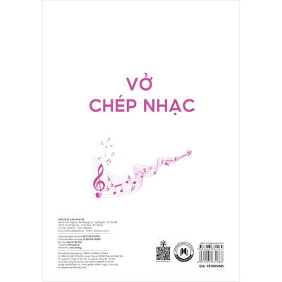 Vở Chép Nhạc 40 Trang -  Vở chép nhạc cho các bé tuổi tiểu học.