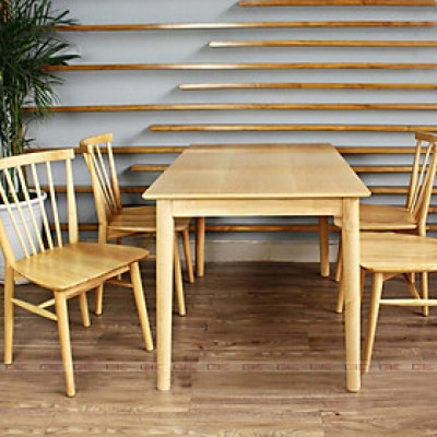 Bàn Requin gỗ cao su [chỉ bàn]