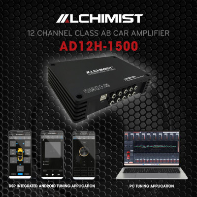 Bộ xử lý DSP 12 kênh cao cấp Alchimist AD12H-1500 với chip AD12Pro Bluetooth 5.3 App tuning âm thanh