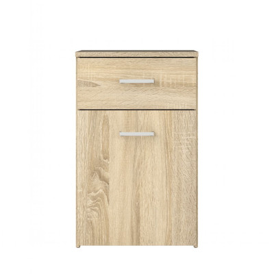 Tủ Đầu Giường Nhỏ Gọn Bằng Gỗ SMLIFE Novapan