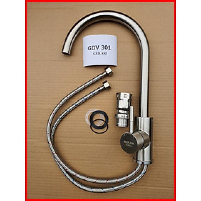 {CHÍNH HÃNG} Vòi inox 304 hai đường nước nóng lạnh mã GDV301 thương hiệu GERARI