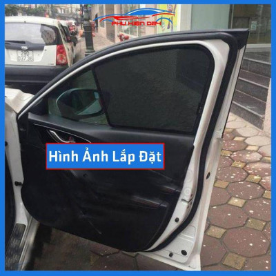 Bộ 4 rèm chắn nắng nam châm Mazda 3 2015-2016-2017-2018-2019 khung cố định chống tia UV