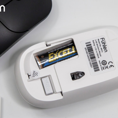 Chuột không dây Fuhlen M07s Wireless, Công thái học, Tặng kèm pin- Hàng chính hãng