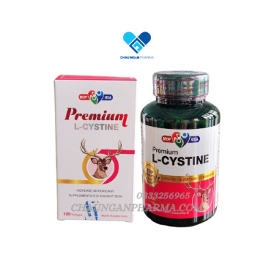 Viên trắng da Premium L-CYSTINE MDP USA Hộp 120 viên