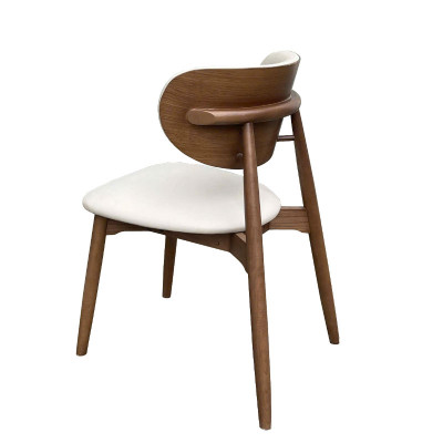 Ghế ăn gỗ ash phong cách Châu Âu ALEX-P Nội thất Capta Ghế nhà hàng khung gỗ tần bì tựa ghế polywood verneer vân gỗ bọc nệm vải simili ALEX-P Nội thất Capta hcm