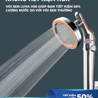Combo vòi sen LUVA VS6 kèm dây sen LUVA, BH 1 năm-Hàng chính hãng